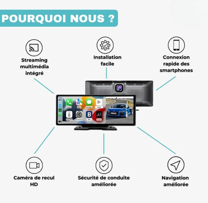 Carplay & Android Auto 10" - CARTECH